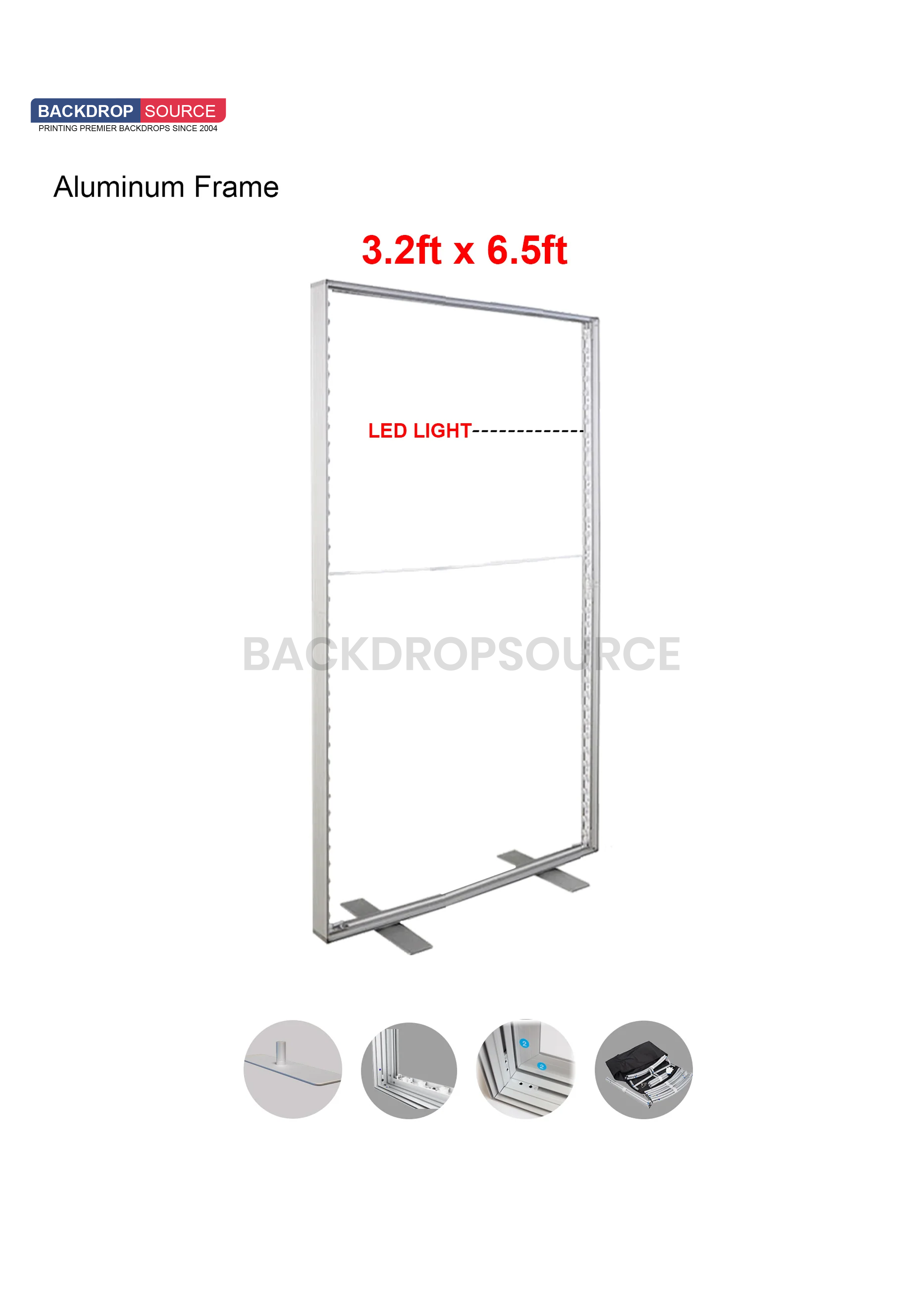 SEG Frameless Fabric Led Light Box Display - 1.2m W x 2m H