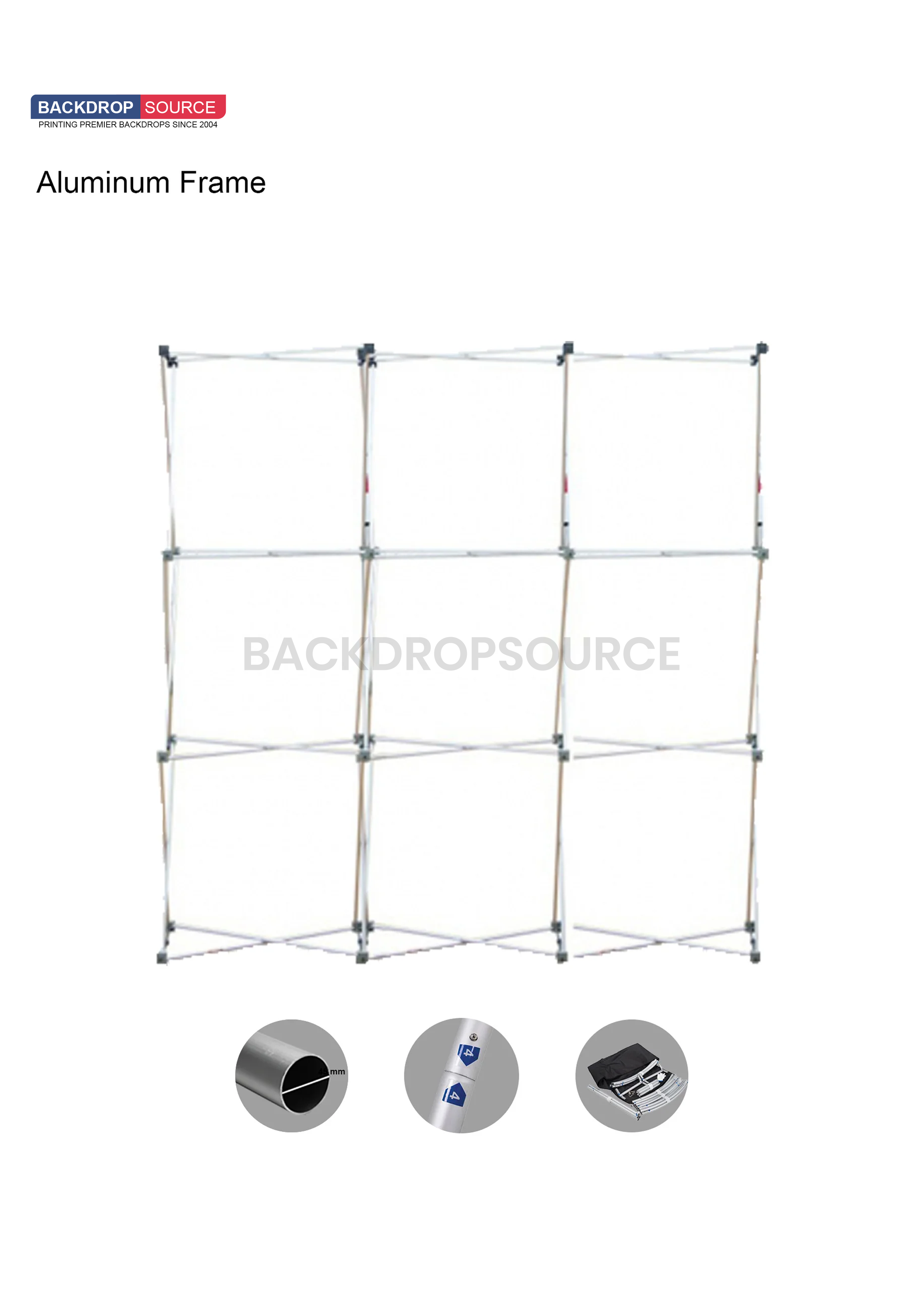 3 x 3 - Visualización de cuadrícula GeoMetrix emergente