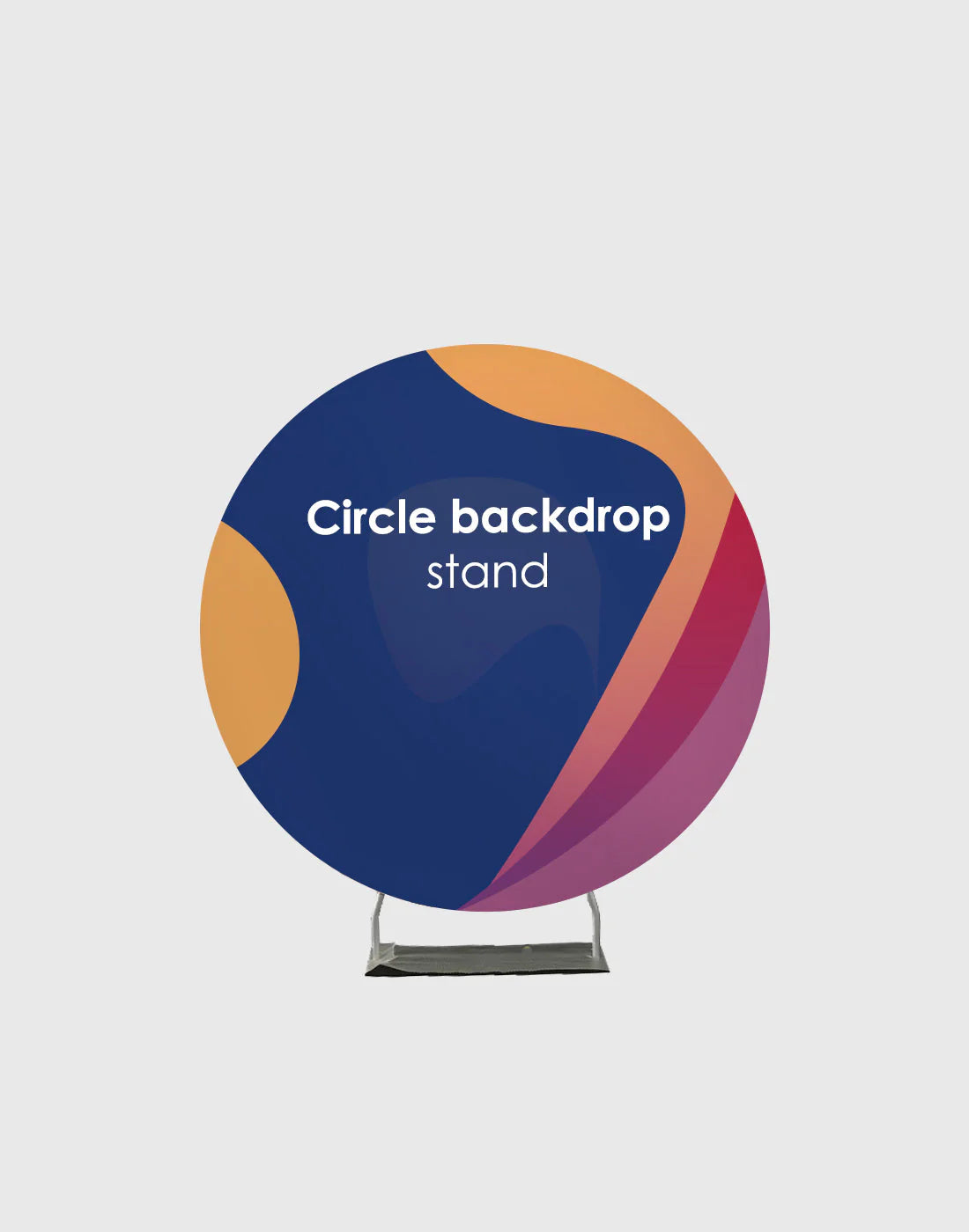 Impresión de diseño personalizado en soporte de marco redondo para fiestas/eventos/bodas