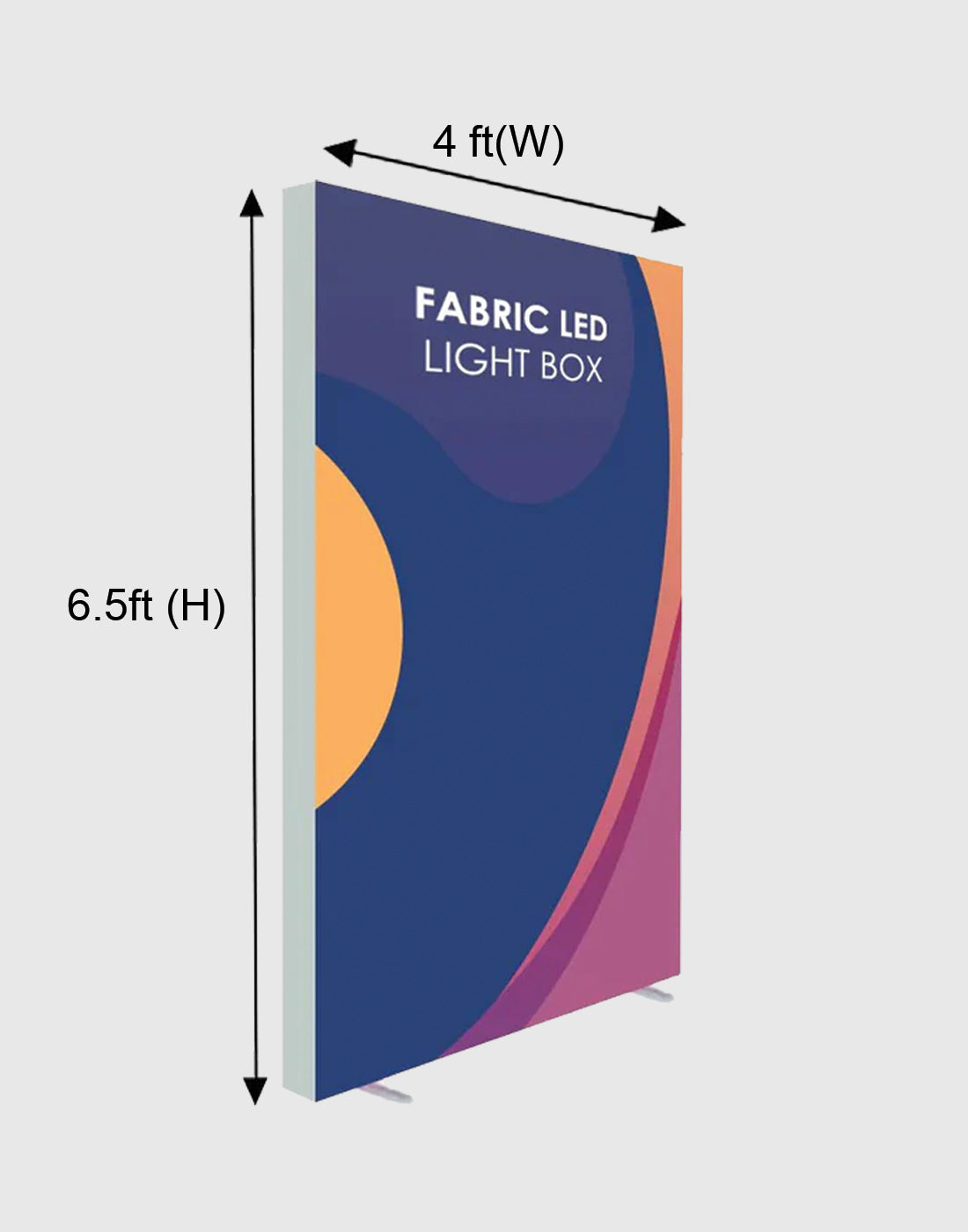 SEG Fabric LED Light Box - 4ft x 6.5ft - Backdropsource
