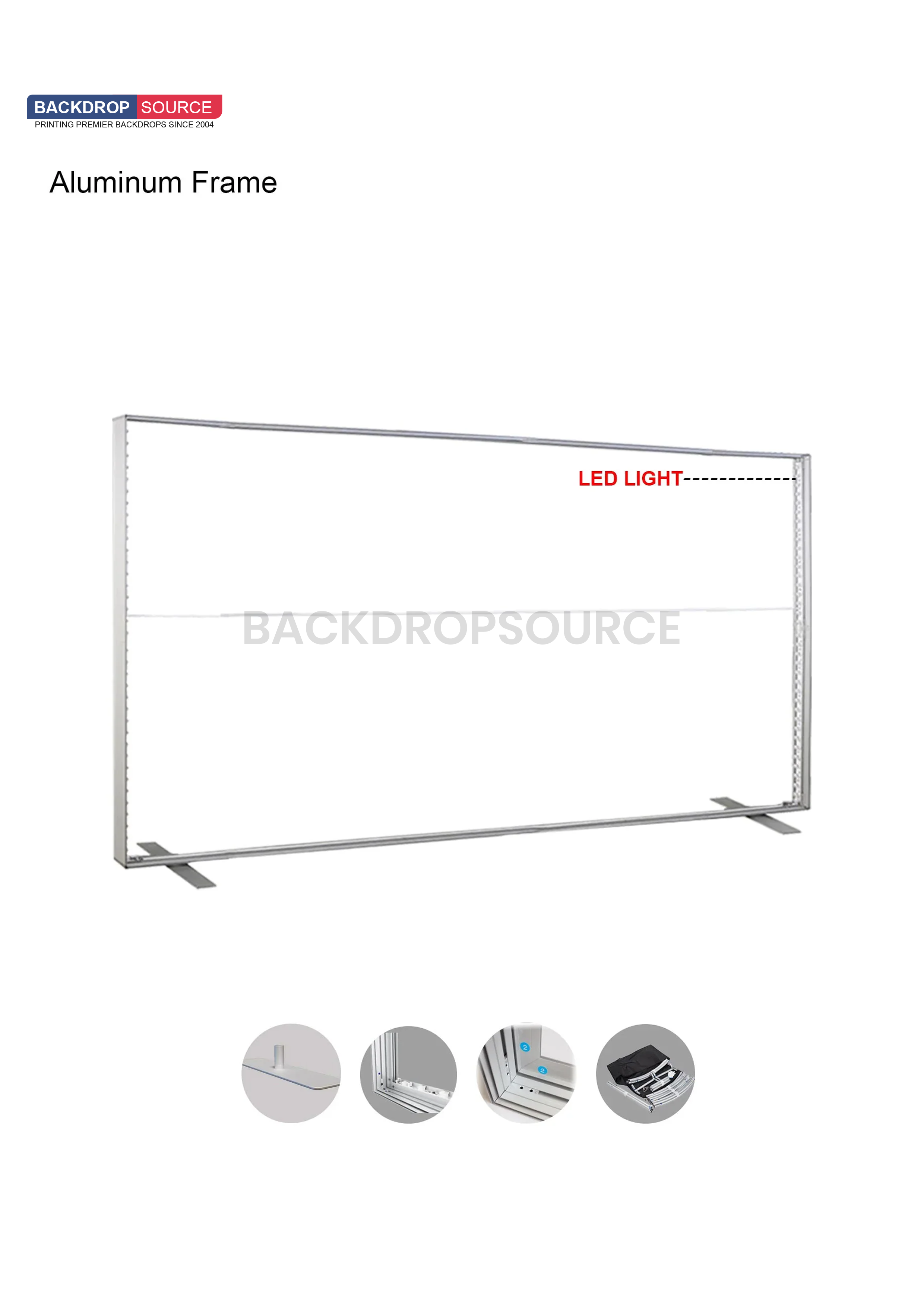 SEG Frameless Fabric Led Light Box Display - 6m W x 2.5m  H