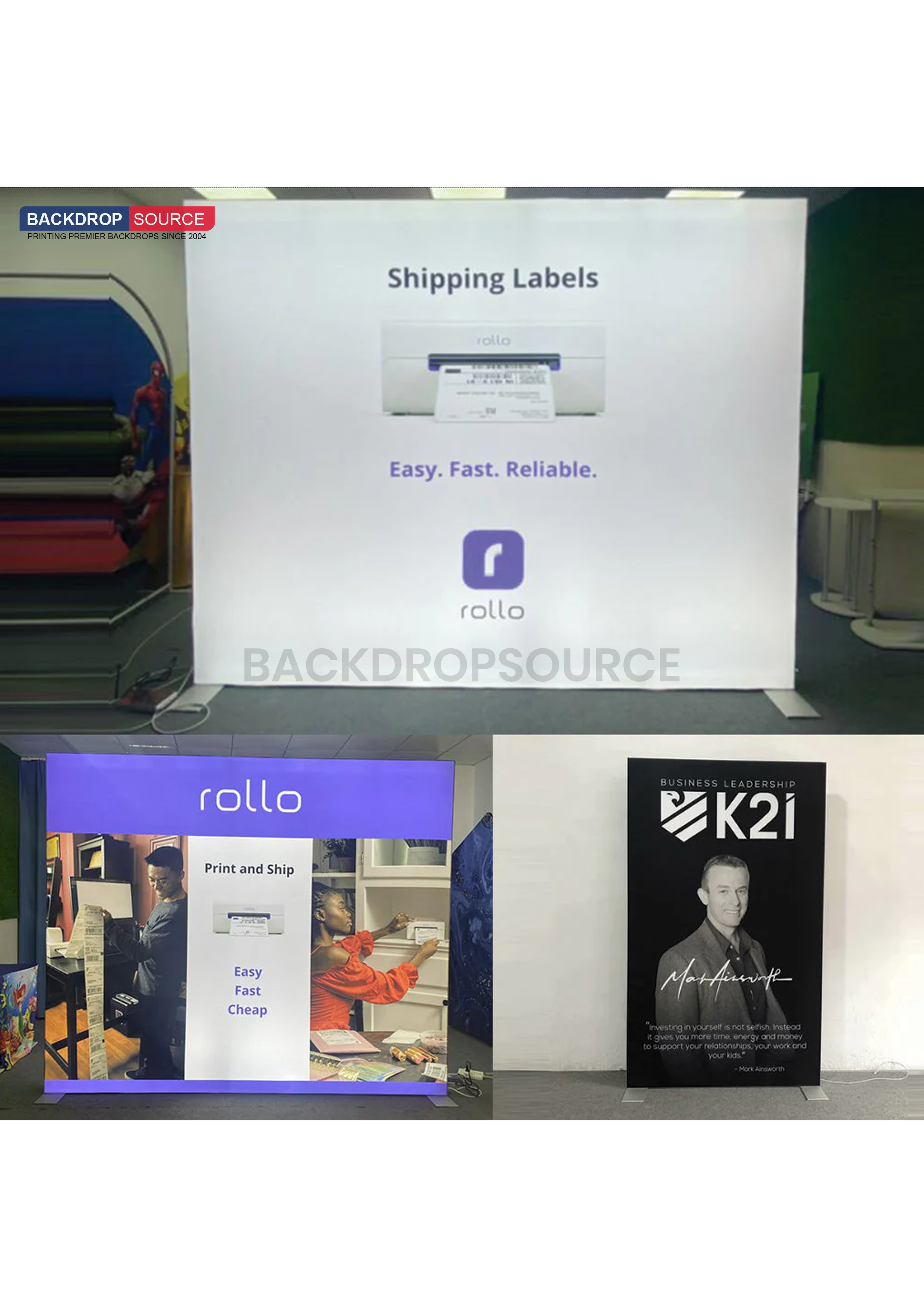 SEG Frameless Fabric Led Light Box Display - 2.5m W x 2.5m H