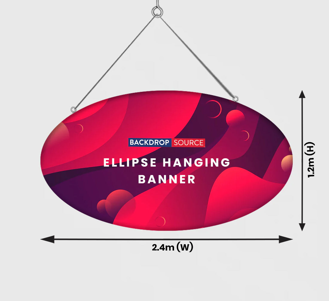 Sky Tube Ellipse Banner colgante