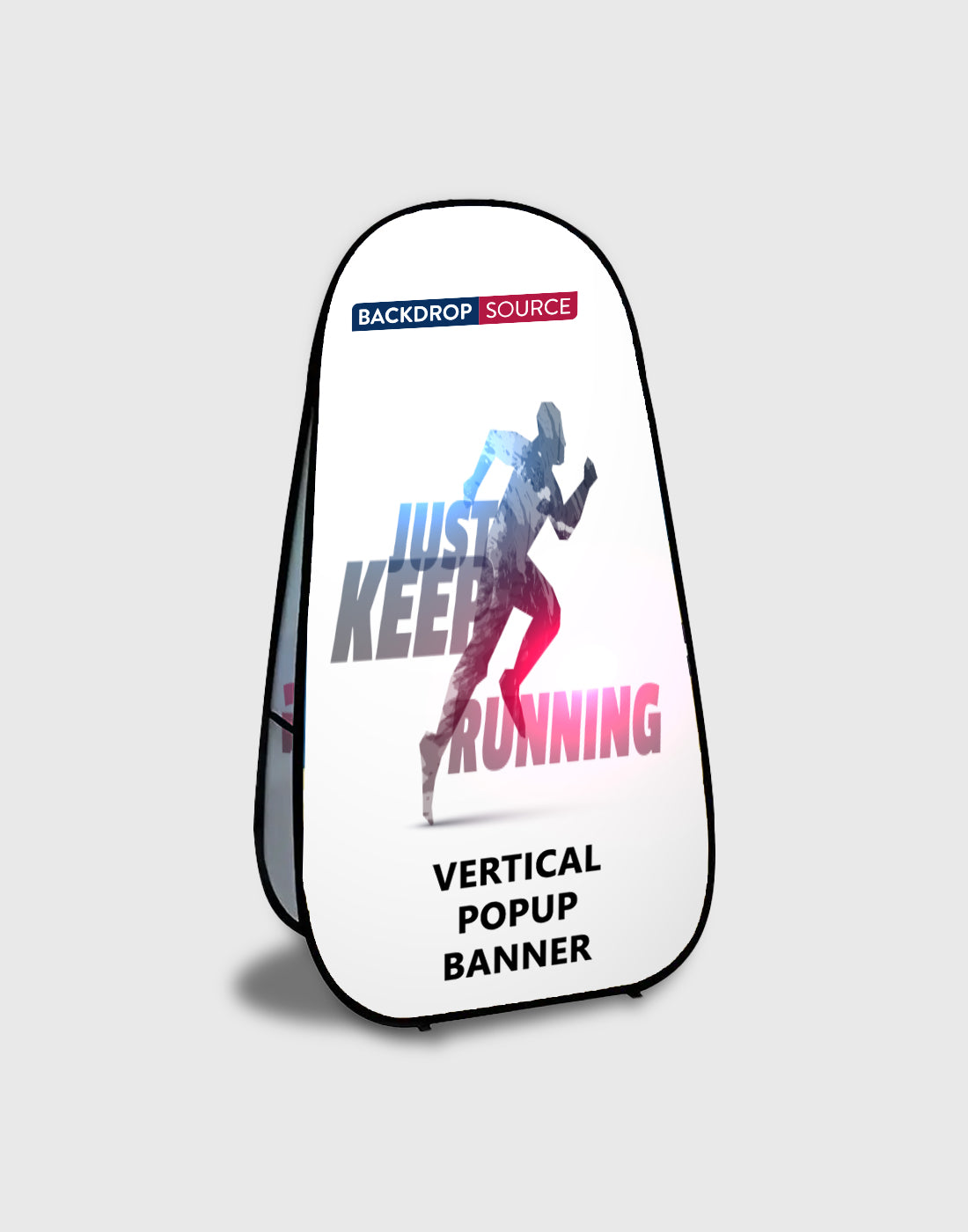 Banner emergente vertical (impresión de doble cara)