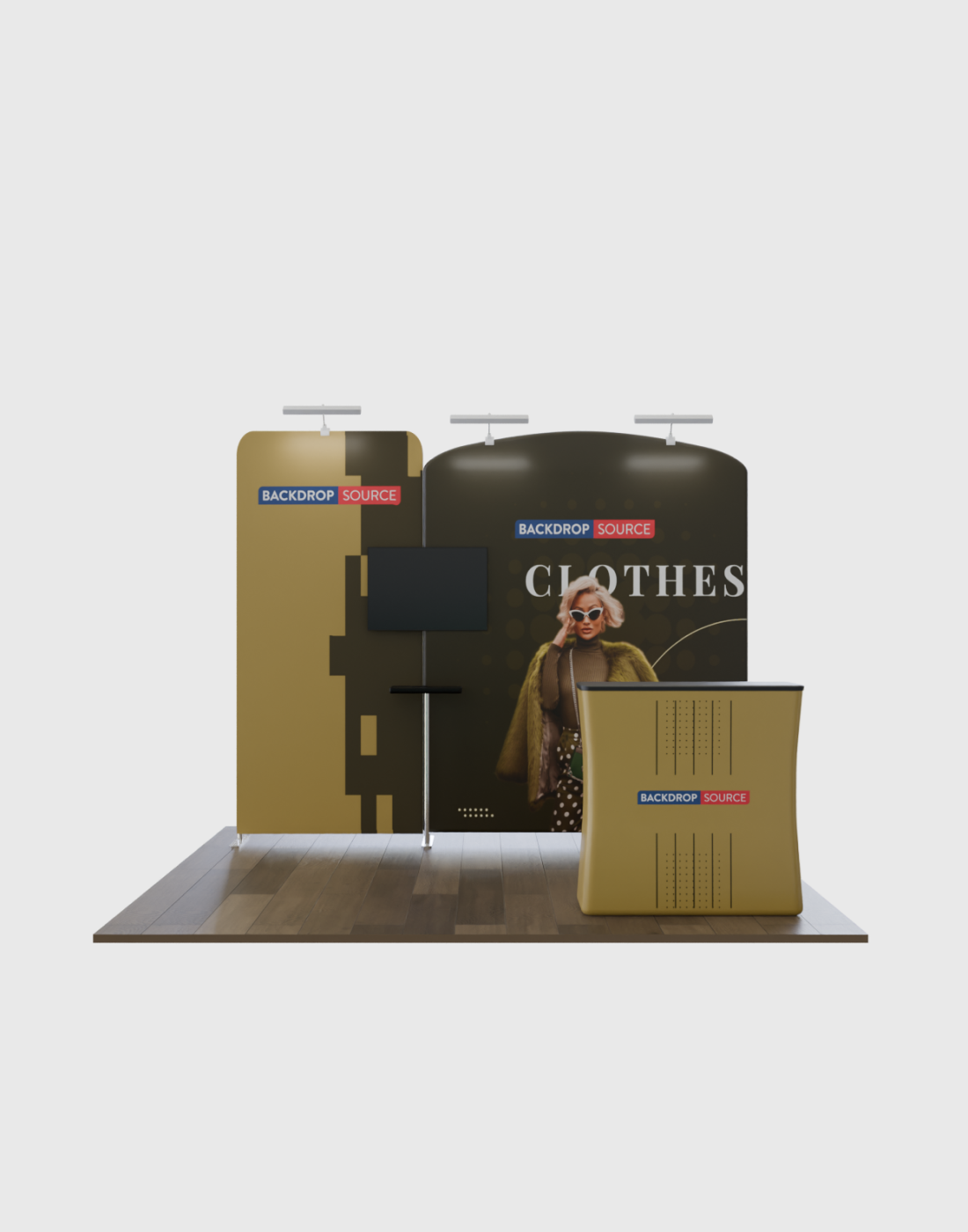 Kit de exhibición modular para stands de 3m de ancho