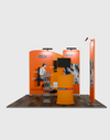 Kit de exhibición de pantalla de TV premium para cabinas de 3m de ancho