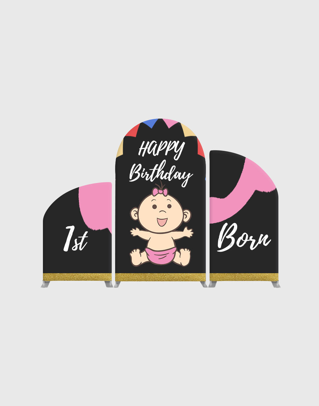 Conjuntos de medios de fiesta temáticos de diseño personalizado para cumpleaños / eventos / bodas - Modelo 2