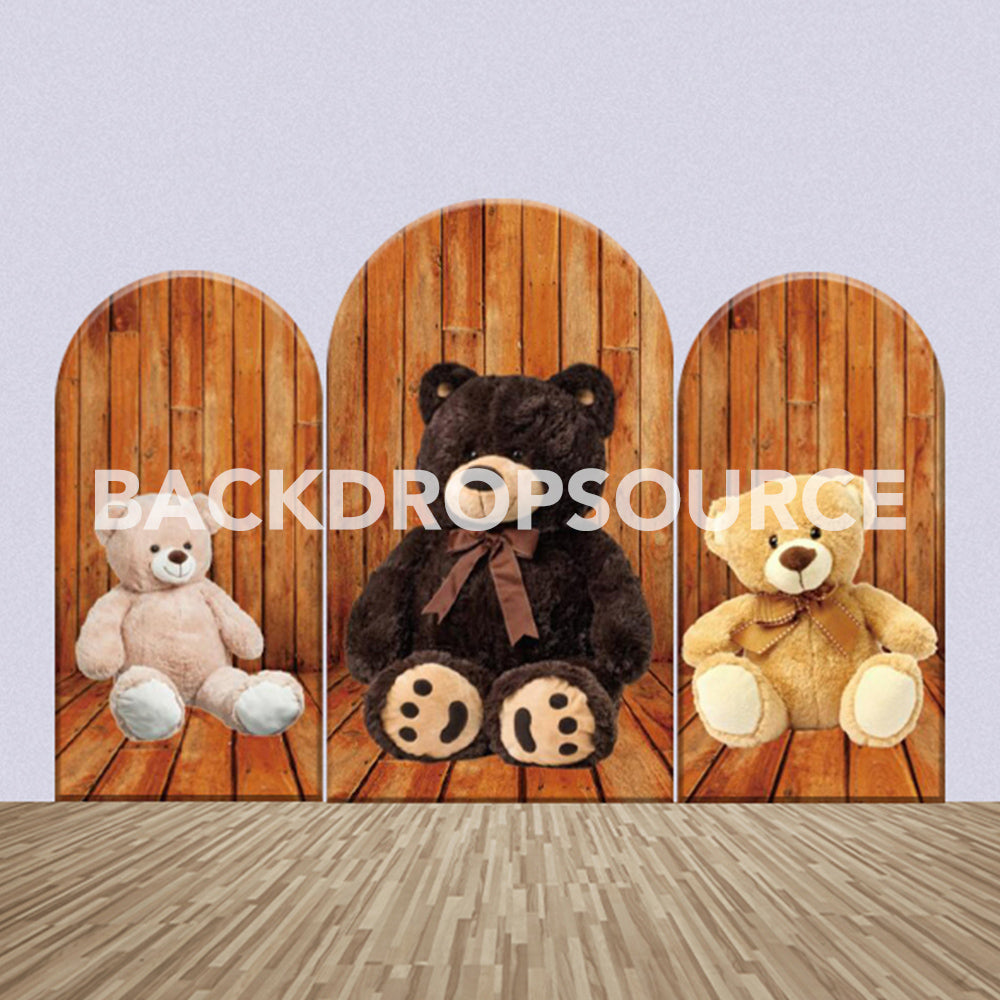 Teddy Bear Themed Party Backdrop Media Sets for Birthday / Events/ Weddings