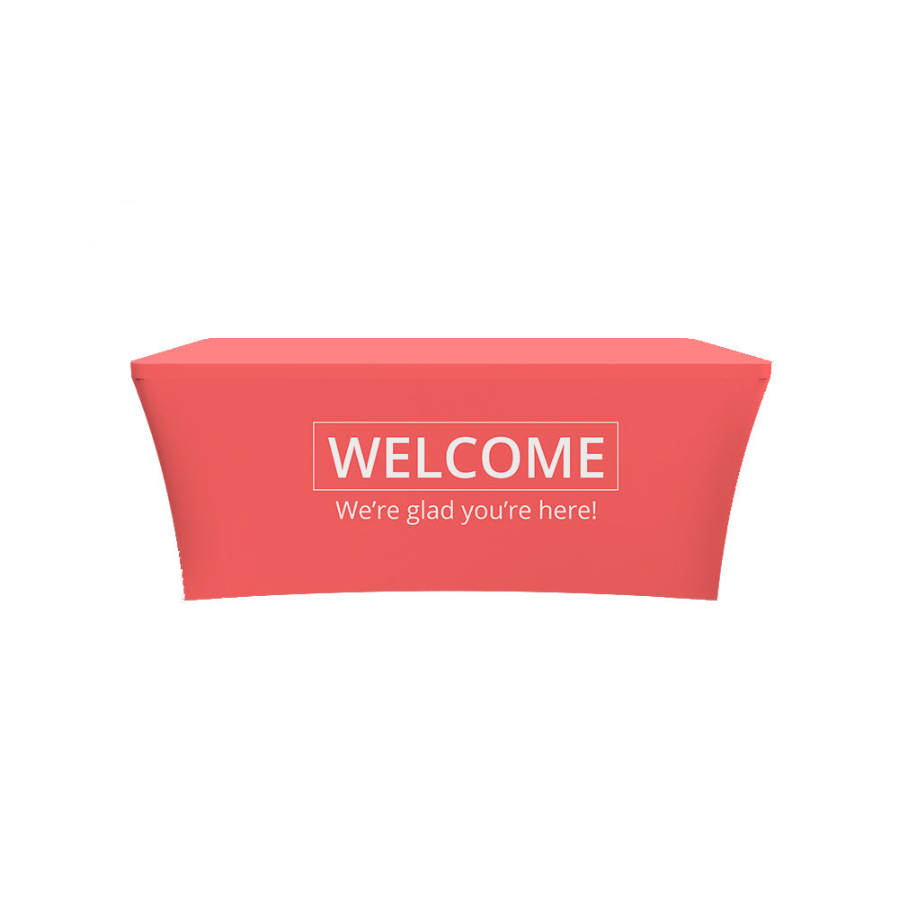 We're Glad You're Here Funda de mantel estirada