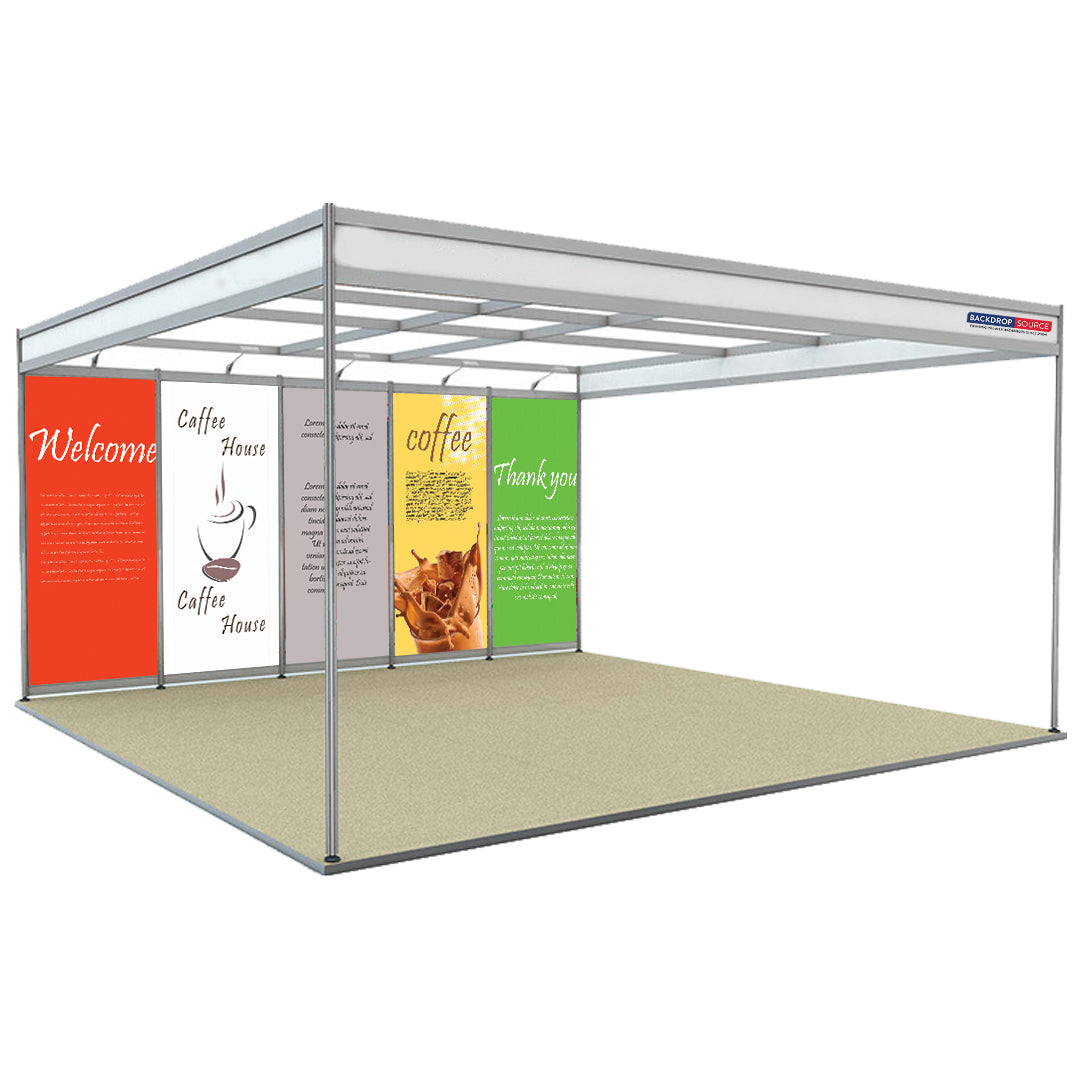 Esquema de concha Gráficos de exhibición solamente - 5m x 5m