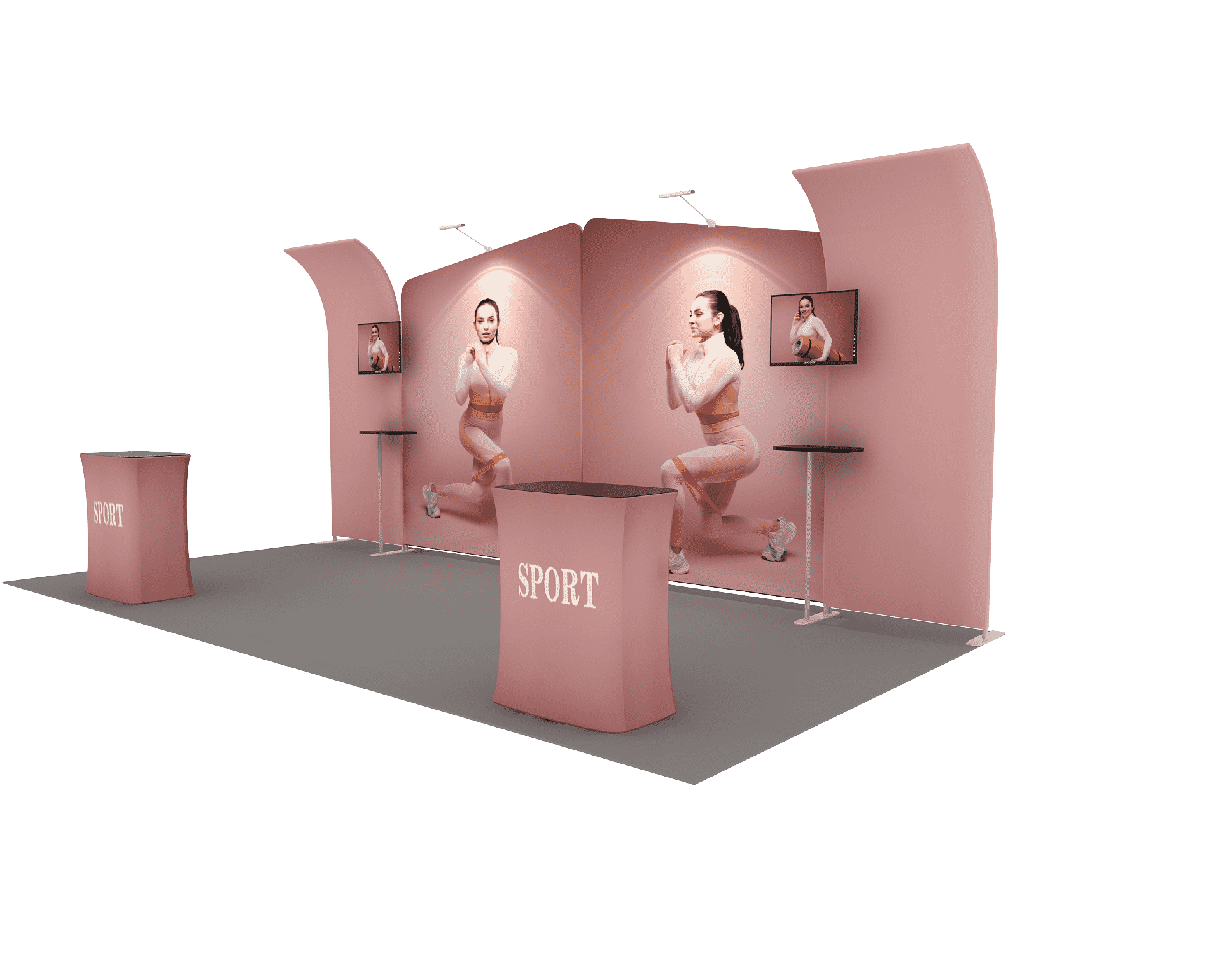 Pantalla de exhibición portátil de 3m - Modelo 3