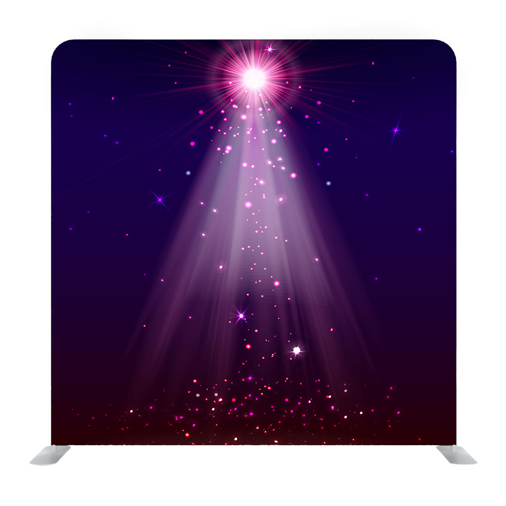 Colourful Glowing Pink SpotLights Media Wall