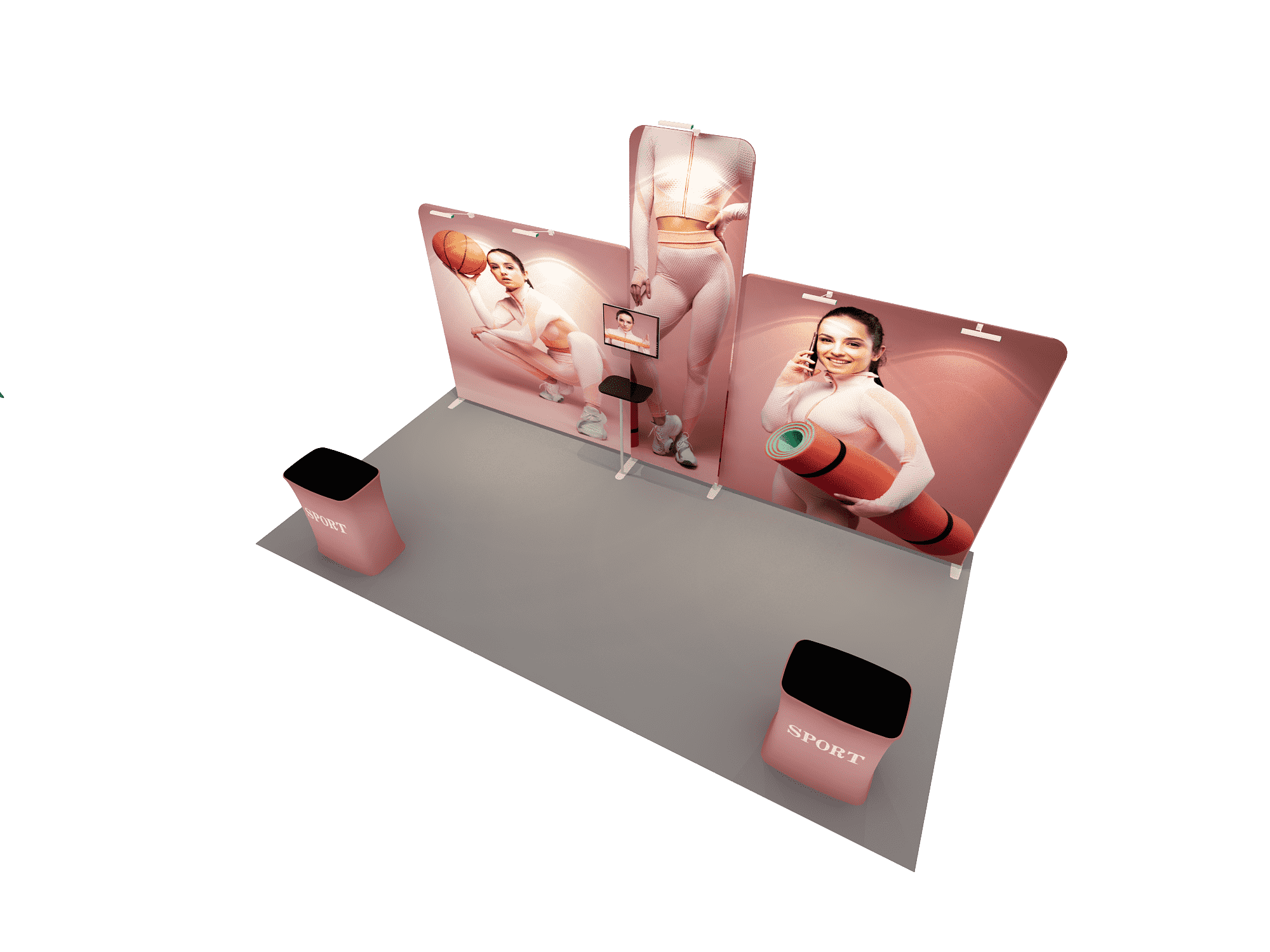Pantalla de exhibición portátil de 6m - Modelo 12