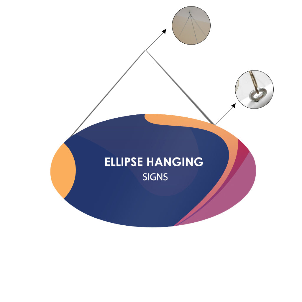 Sky Tube Ellipse Banner colgante
