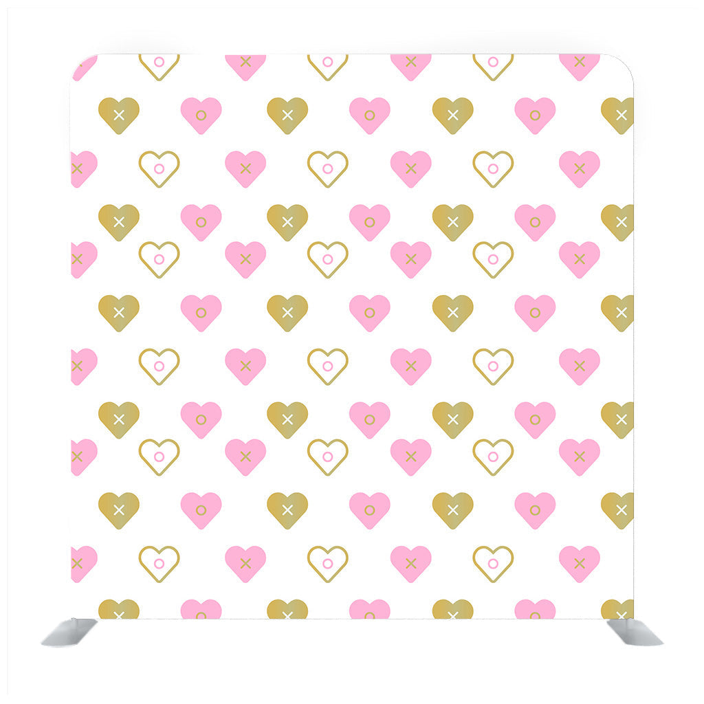Fine seamless texture of colorful hearts Backdrop