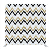 Golden and black zig zag striped Backdrop