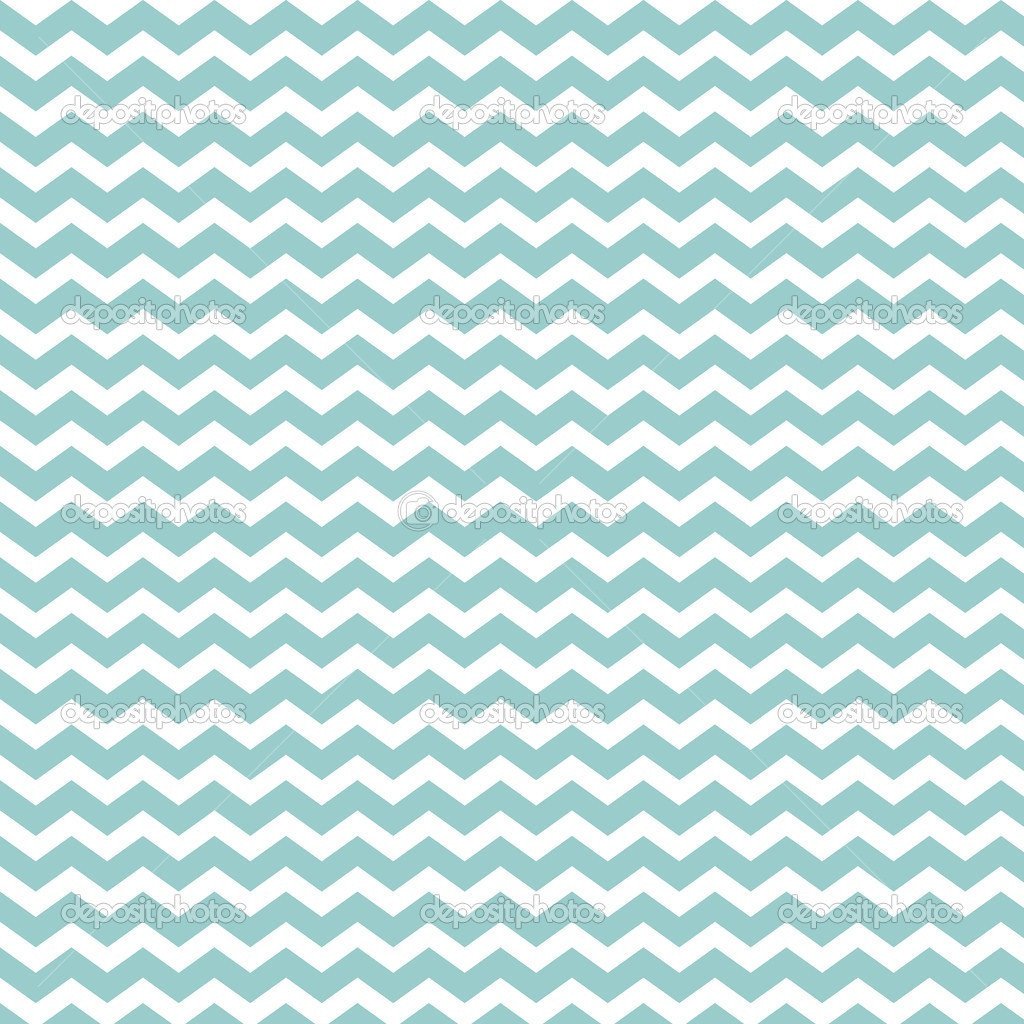 Green and White Waves Chevron  Backdrop