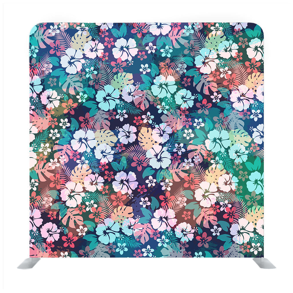 Hawaiian Tropical Floral Pattern For Backgrounds or Fabric Print Media Wall