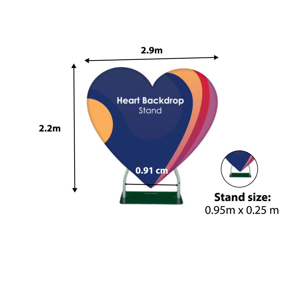 Telón de fondo del soporte del corazón