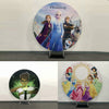Impresión de diseño personalizado en soporte de marco redondo para fiestas/eventos/bodas