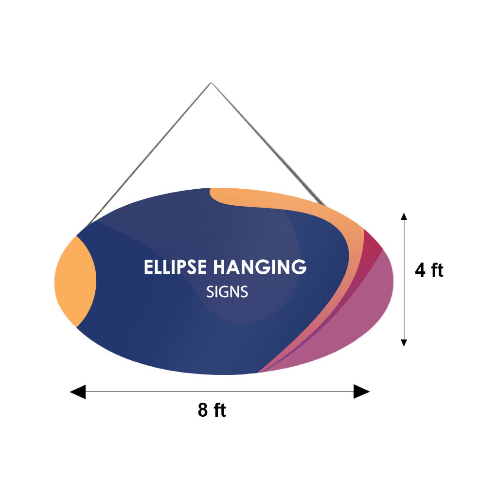 Sky Tube Ellipse Banner colgante