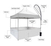 Carpa con dosel personalizada (4.5 m)