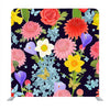 Colorful Floral Design On Dark Background Media Wall