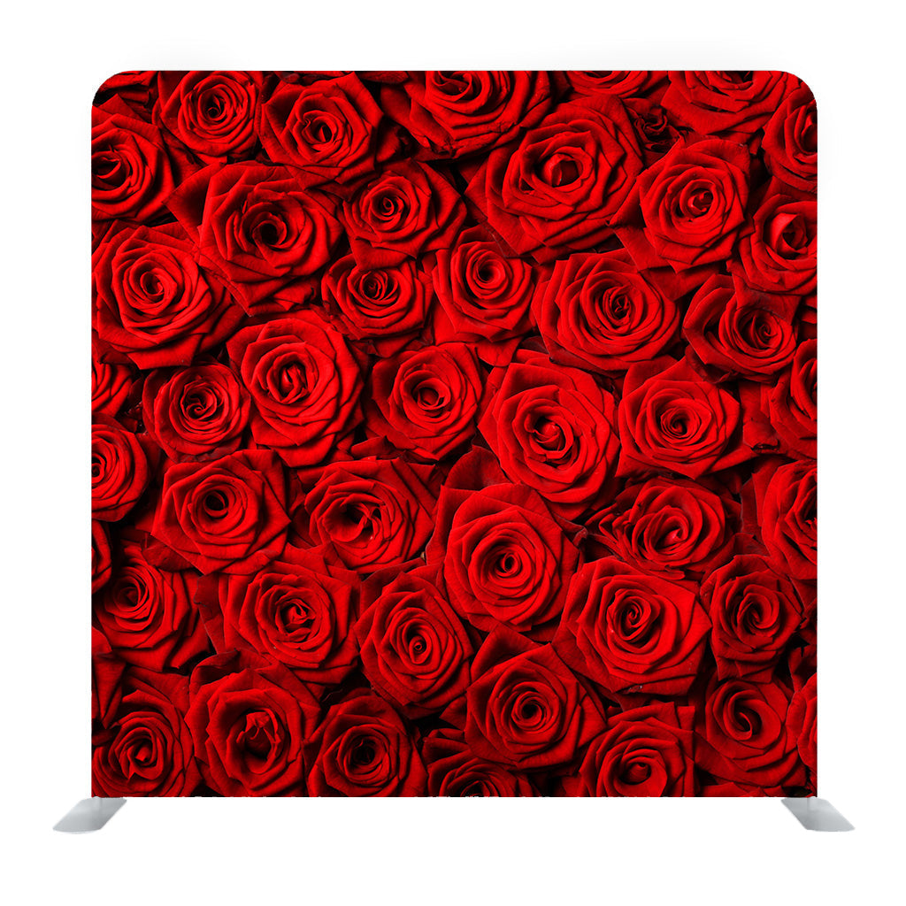 Fresh Dark Red Roses Close Up Texture Background Media Wall