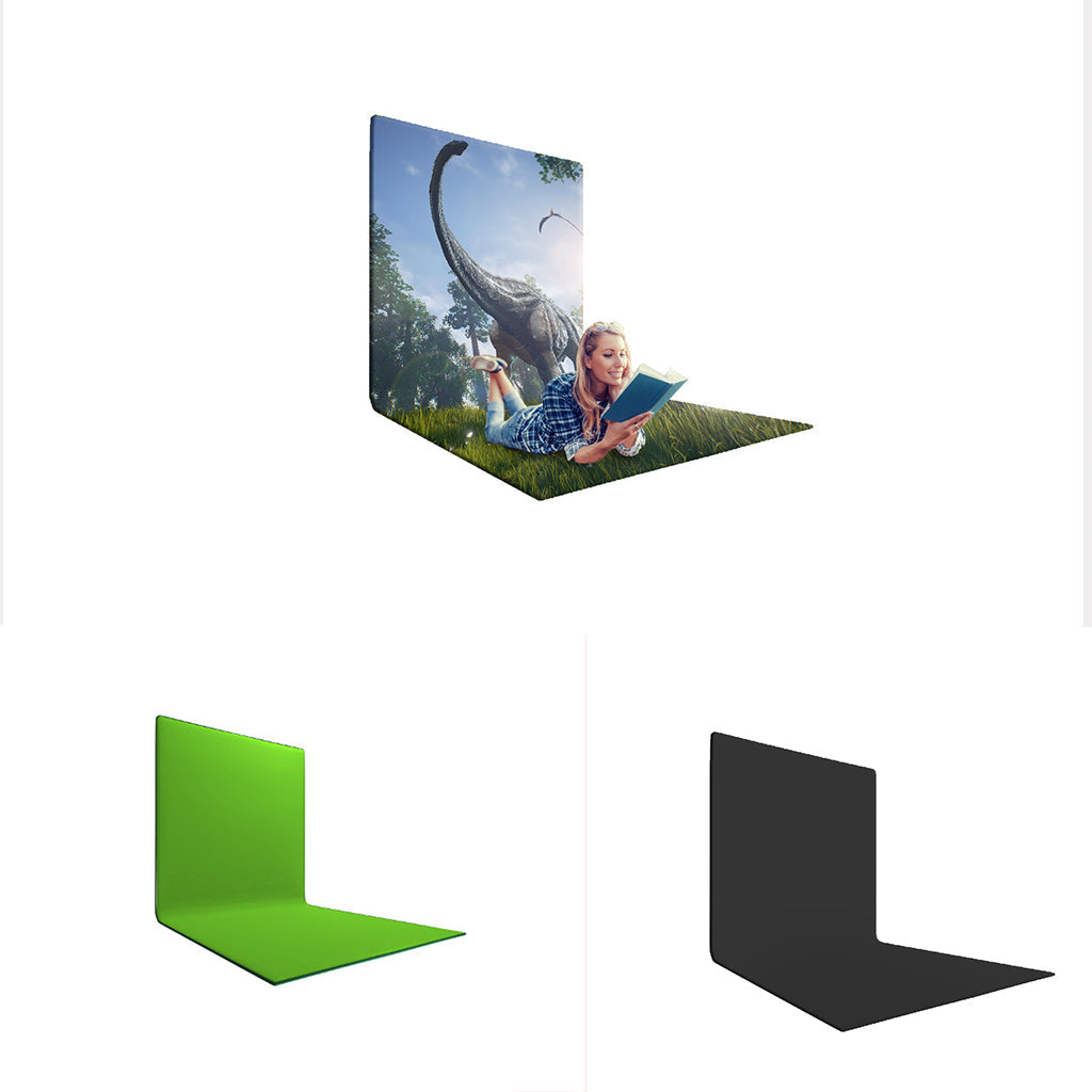 Stand de exhibición en forma de L impreso personalizado