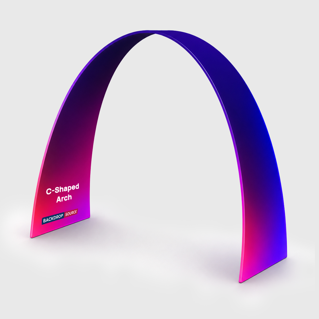 C Shape Tension Fabric Arch - 3m Wide