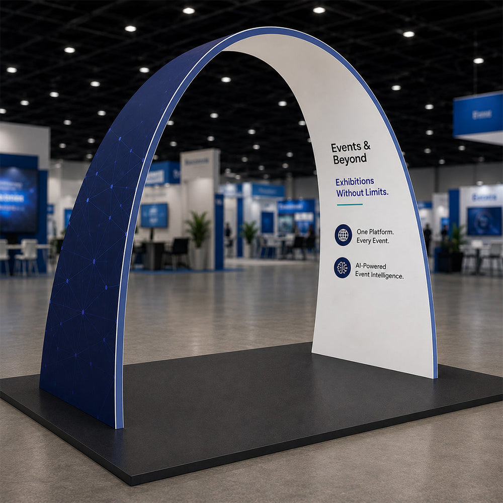 C Shape Tension Fabric Arch - 3m