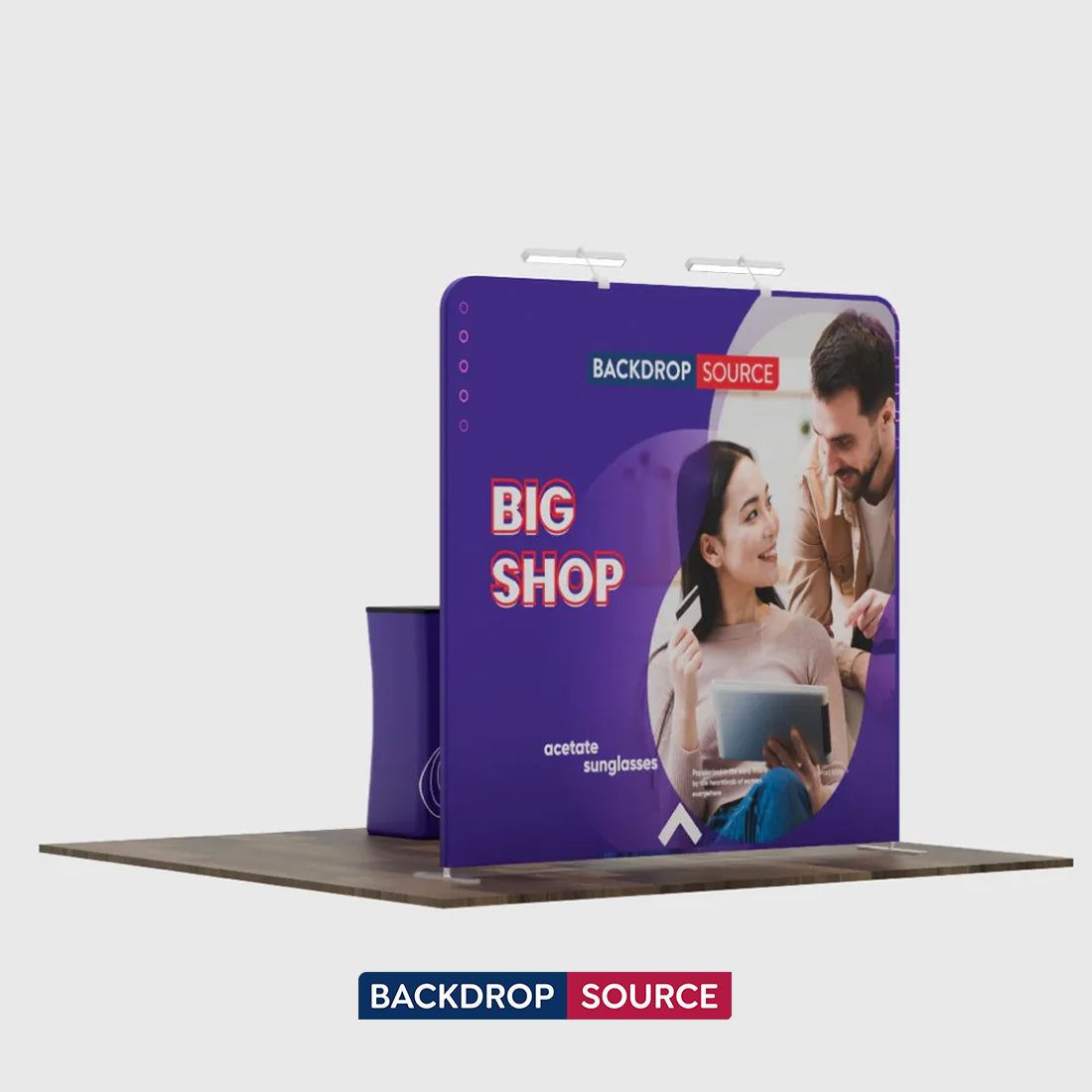3x3m Straight Exhibit Pro 3-in-1 Display Kit with Hard Podium Case