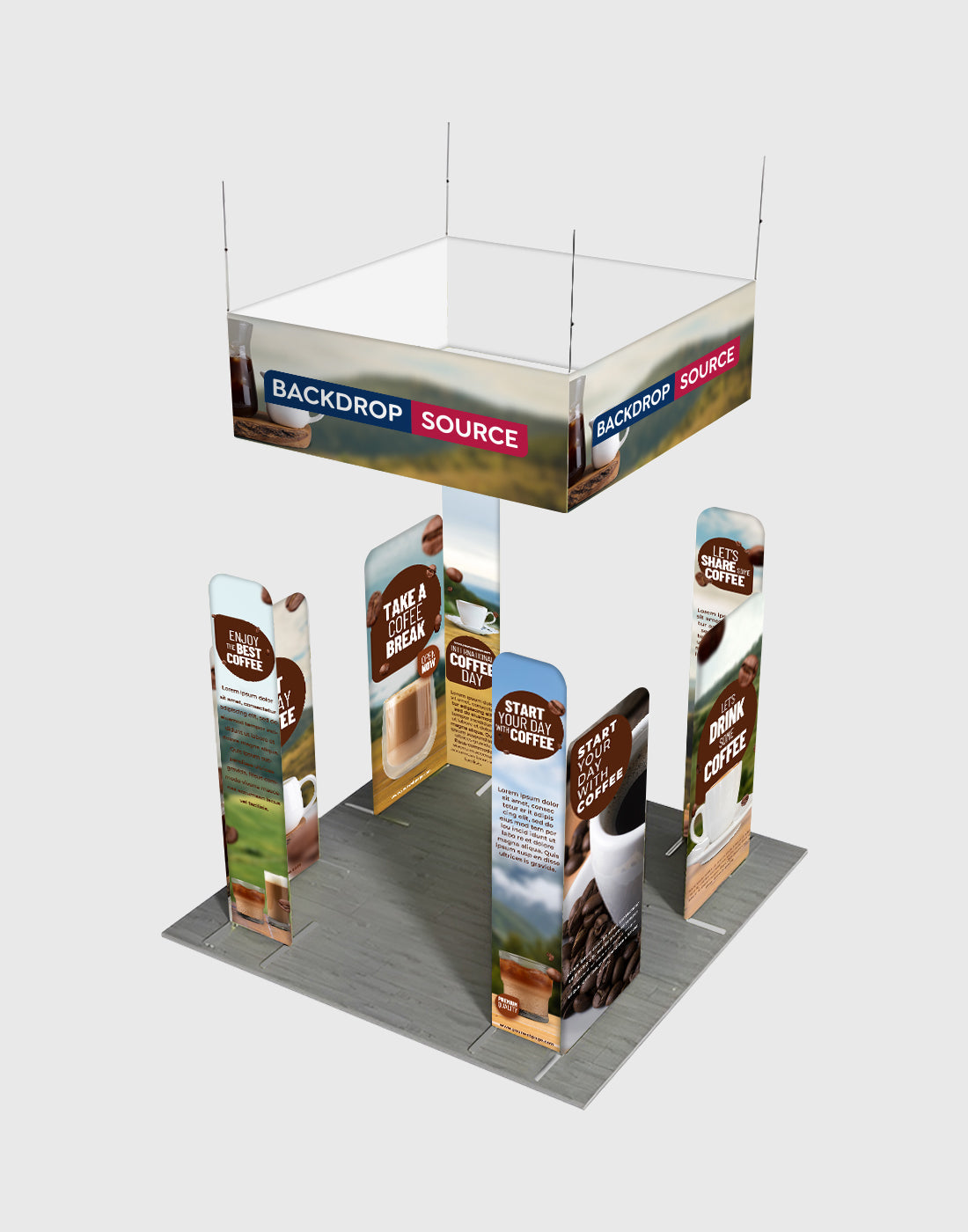 Portable Exhibit Display 3m x 3m - Model 36