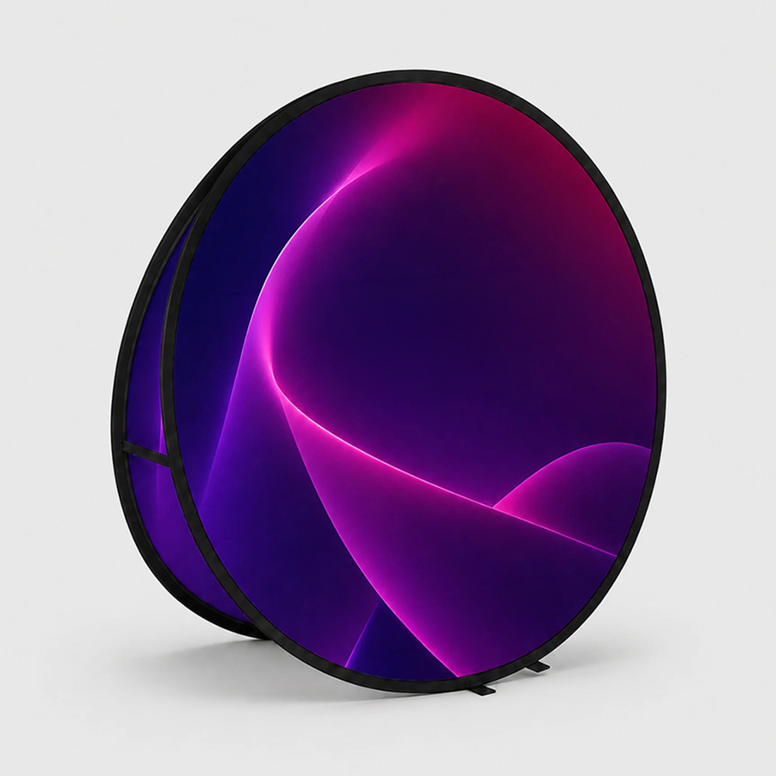 Round Fabric Pop Up Banners – Double Side Printed