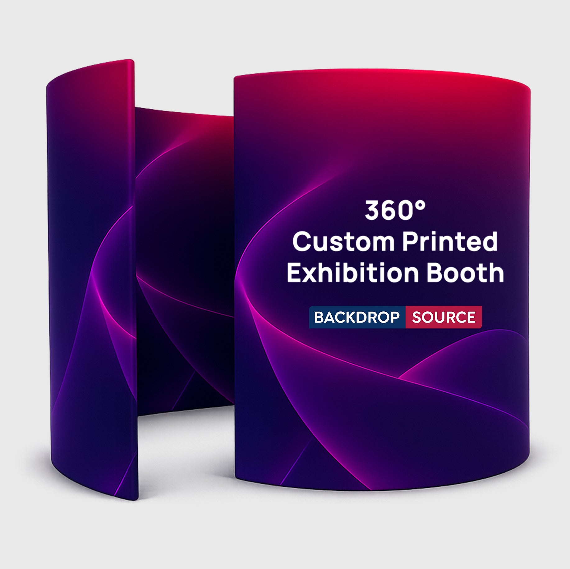 Stand de exhibición impreso personalizado de 360 °