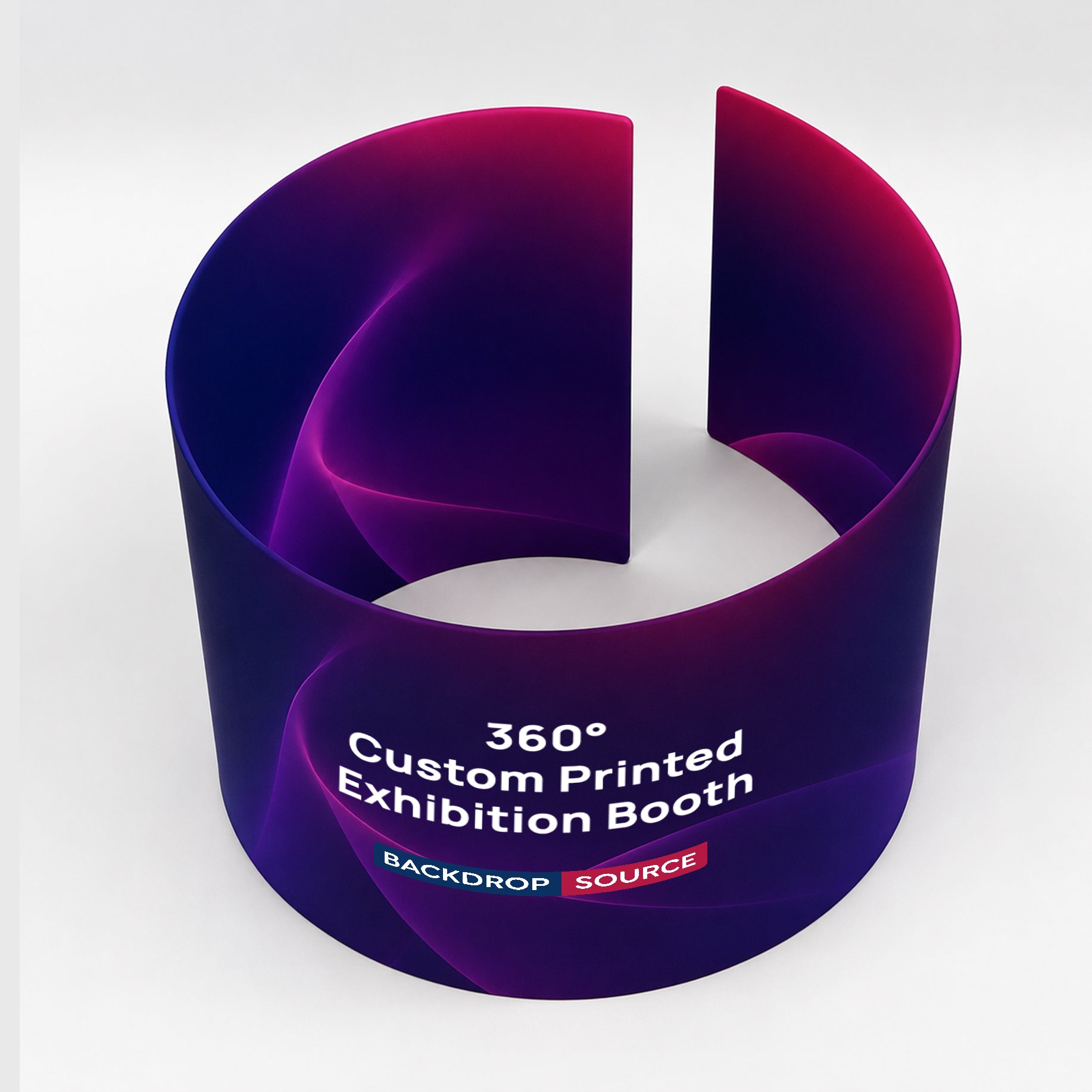 Stand de exhibición impreso personalizado de 360 °