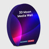 3D Moon-Shaped Tension Fabric Display