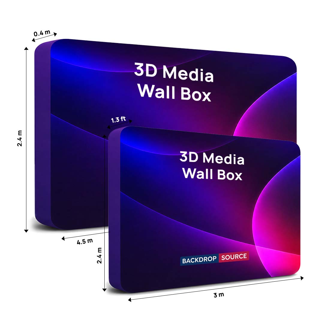 3D Wall Box Fabric Exhibition Display