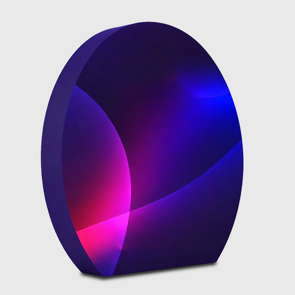 3D Moon-Shaped Tension Fabric Display