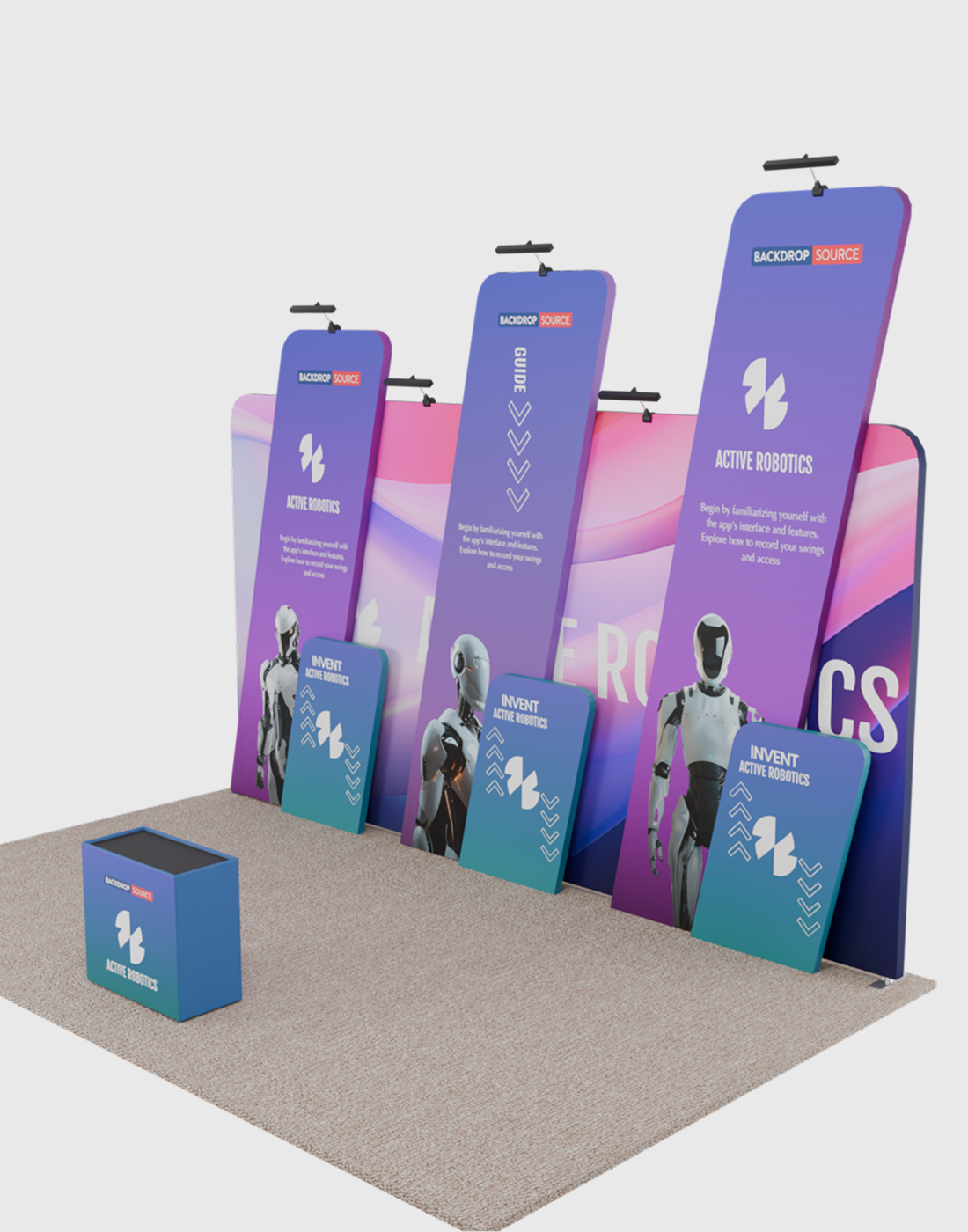Portable Exhibit Display 6m x 3m - Model 19