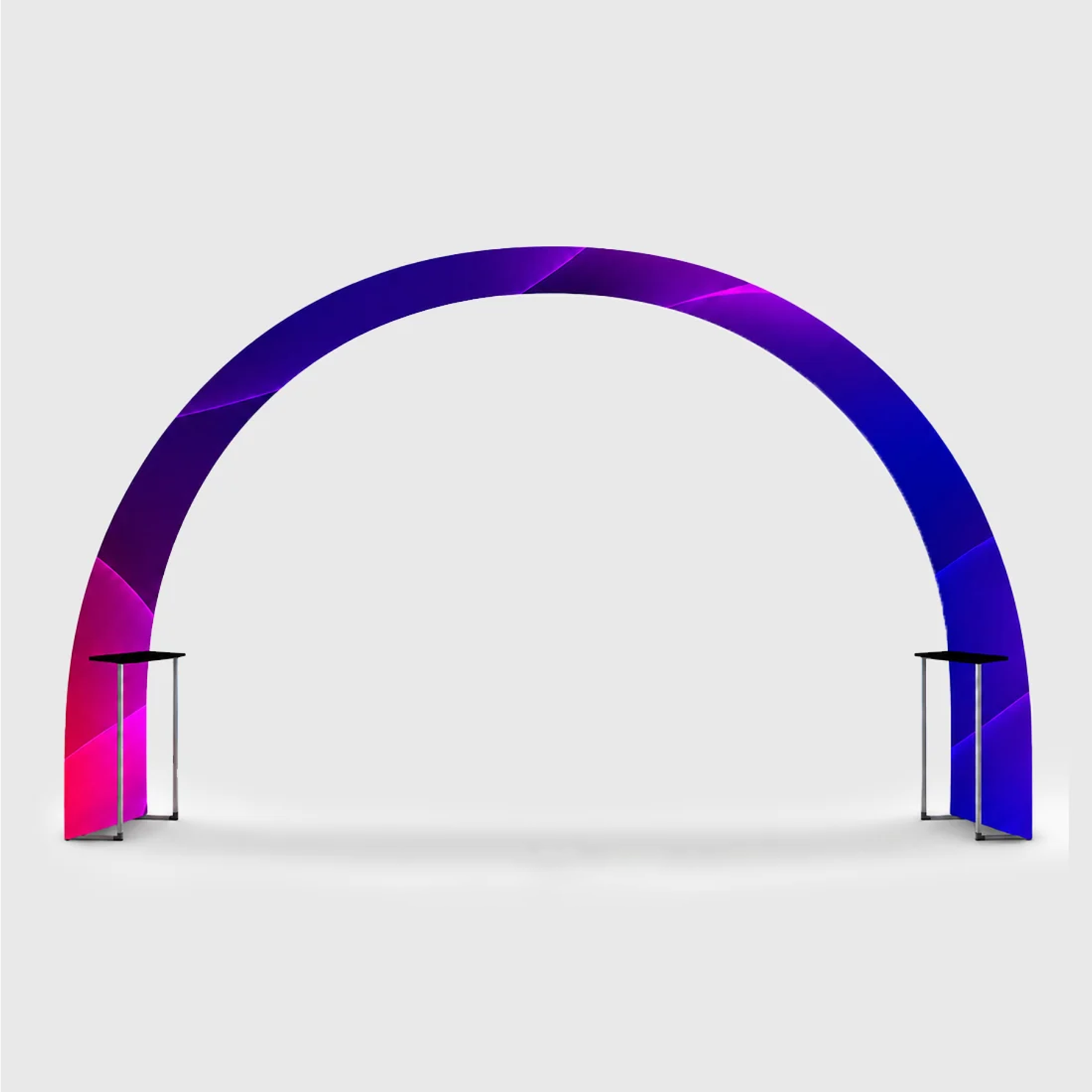C Shape Tension Fabric Arch with Shelves