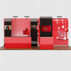 6x3m Booth Kit with 3D Wall Box, Waterfall Arches & 2 Counters
