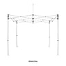 3m x 3m Canopy Tent with Scalloped Valances and Curtains