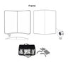 Curved Tension Fabric Portable Media Wall