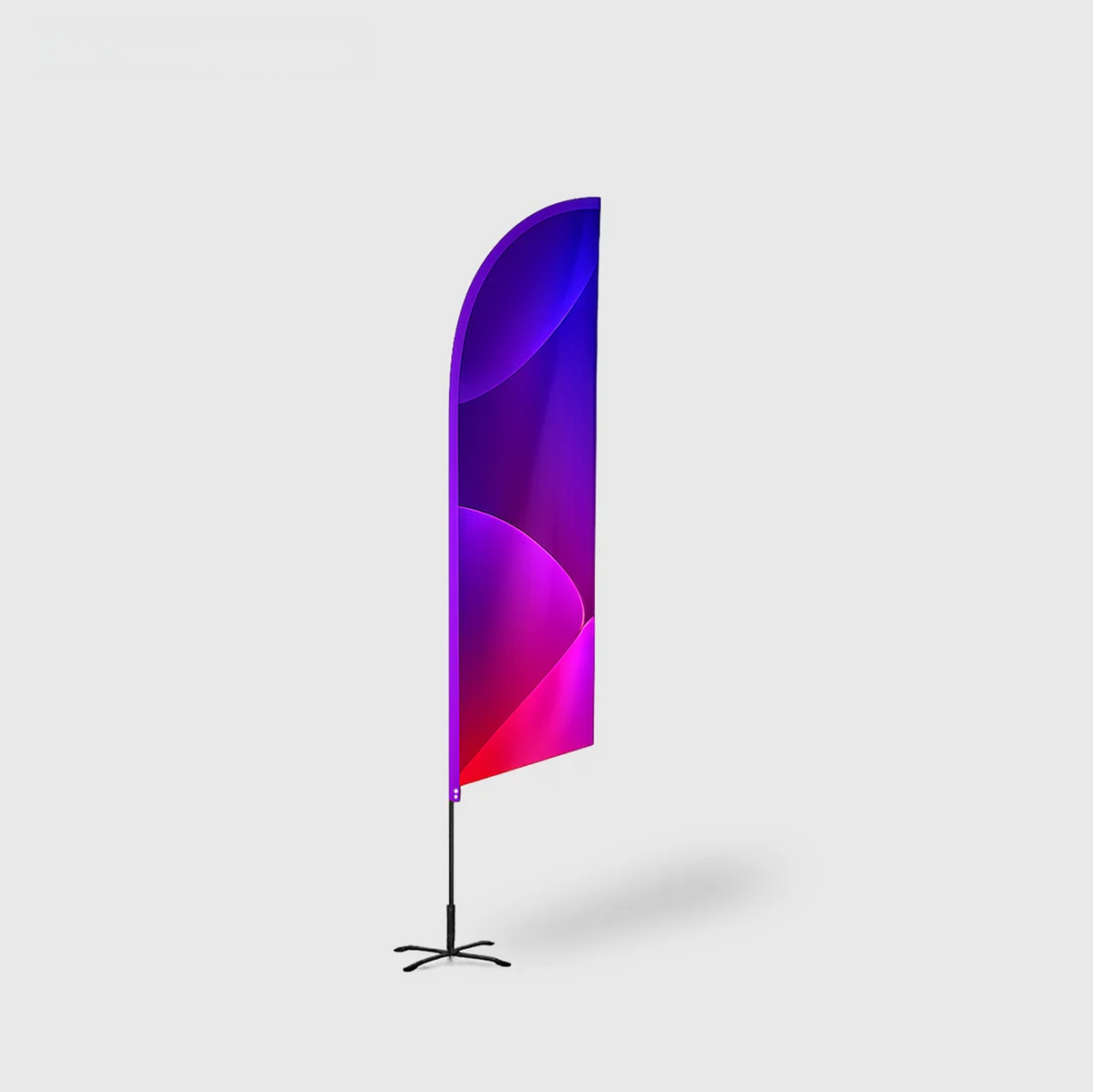 Angled Feather Fabric Flag