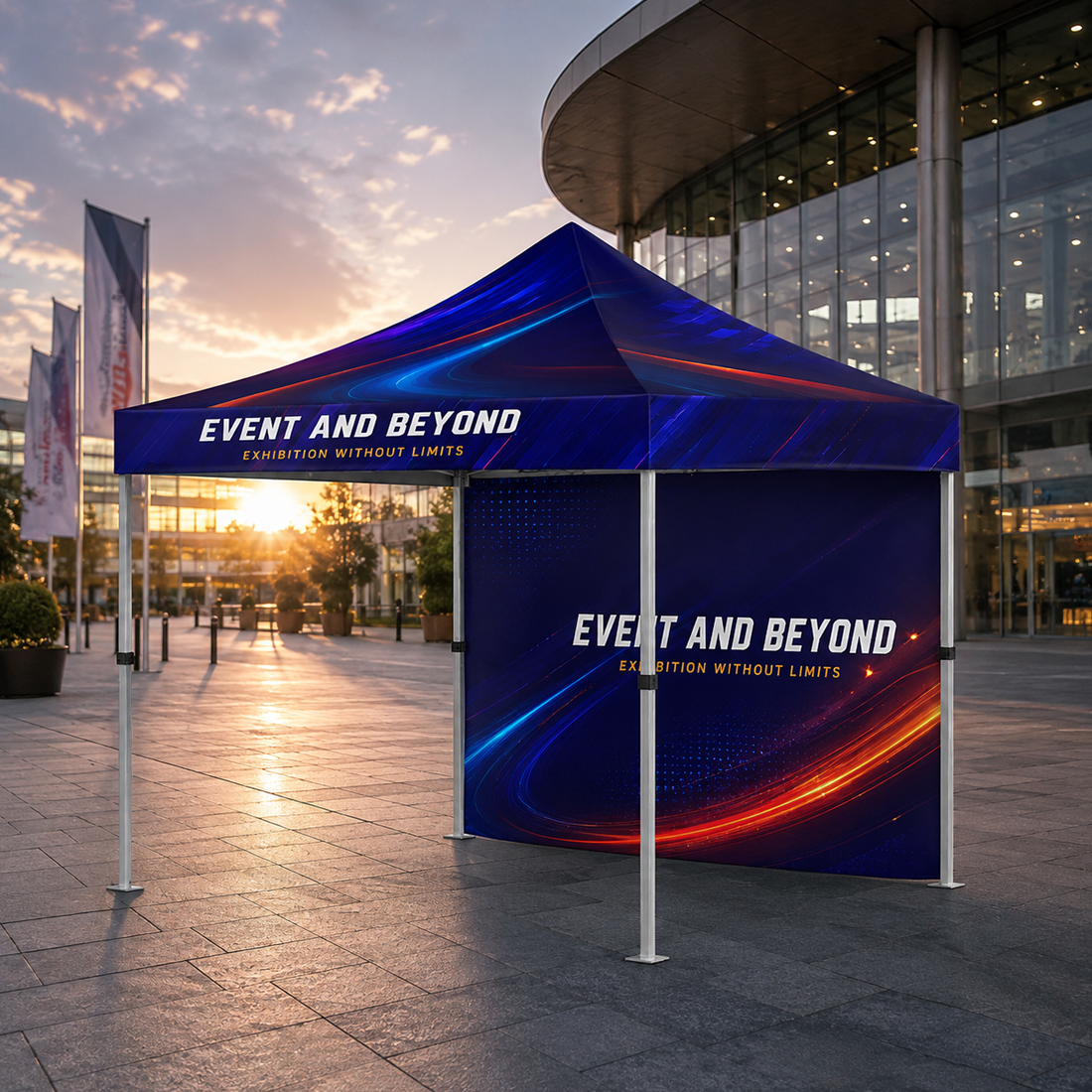 Heavy Duty Fabric Canopy Tent – (3m W x 3m H)