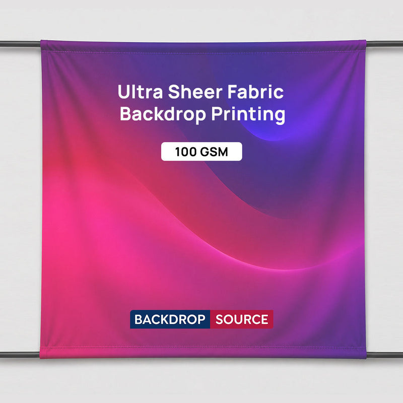Impresión de Fondos de Tela Ultra Transparente