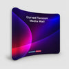 Curved Tension Portable Media Wall