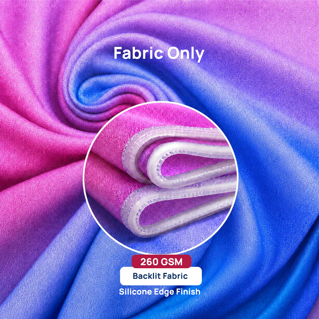 Non-Backlit SEG Fabric Media Wall - 0.85m W x 2m H