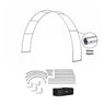 C Shape Tension Fabric Arch - 6m